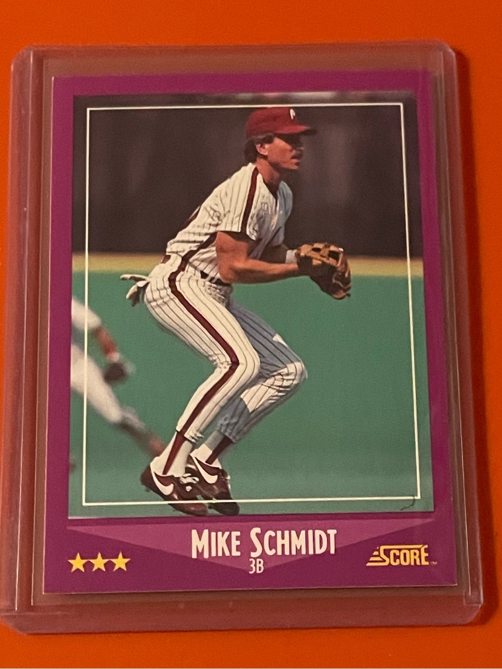 Mike Schmidt #16 1988 Score Baseball Trading Card